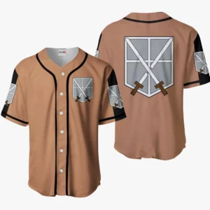 Training Corps Baseball Jerseys Custom Attack On Titan Anime