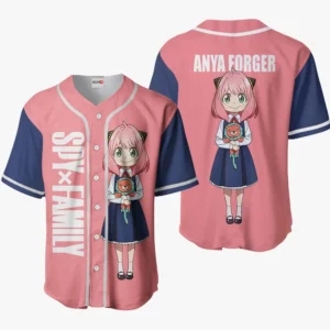 Anya Forger Baseball Jerseys Costume Anime Merch