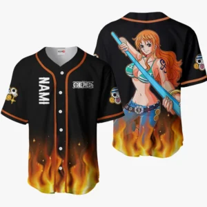 Nami Baseball Jerseys Custom OP Anime