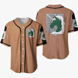 Police Brigade Baseball Jerseys Custom Attack On Titan Anime