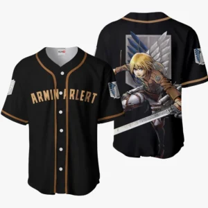 Armin Arlert Baseball Jerseys Custom Attack On Titan Anime