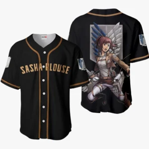 Sasha Blouse Baseball Jerseys Custom Attack On Titan Anime