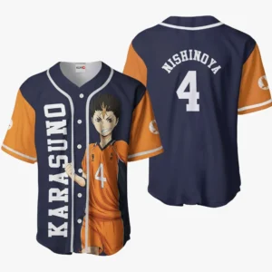 Yuu Nishinoya Baseball Jerseys Haikyuu Custom Anime