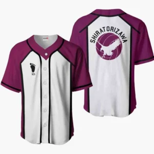 Shiratorizawa Baseball Jerseys Custom Haikyuu Anime Costume