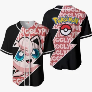 Pokemon Jigglypuff Baseball Jerseys Costume Anime Merch