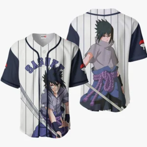 Sasuke Uchiha Baseball Jerseys Costume Anime Merch