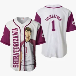 Wakatoshi Ushijima Baseball Jerseys Haikyuu Custom Anime