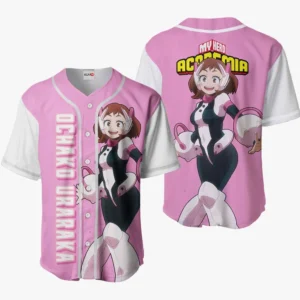 Ochako Uraraka Baseball Jerseys Custom Anime