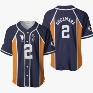 Koushi Sugawara Baseball Jerseys Custom Haikyuu Anime Costume