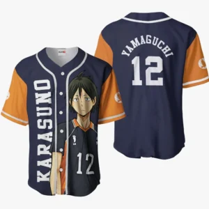 Tadashi Yamaguchi Baseball Jerseys Haikyuu Custom Anime