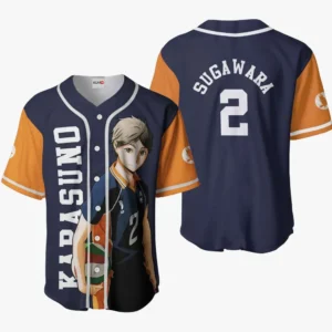 Koushi Sugawara Baseball Jerseys Haikyuu Custom Anime