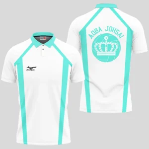 Aoba Johsai Uniform Costume Polo Shirts Custom Haikyuu Anime