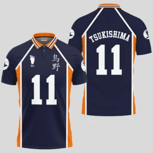 Kei Tsukishima Polo Shirts Haikyuu Custom Anime