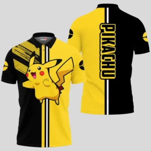 Pokemon Pikachu Polo Shirts Custom Anime