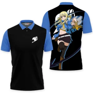 Lucy Heartfilia Polo Shirts Custom Anime