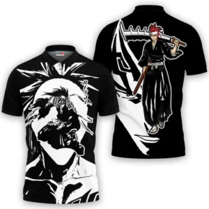 Renji Abarai Polo Shirts Bleach Custom Anime