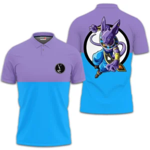 Dragon Ball Beerus Polo Shirts Custom Anime