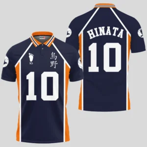 Shoyo Hinata Polo Shirts Uniform Costume