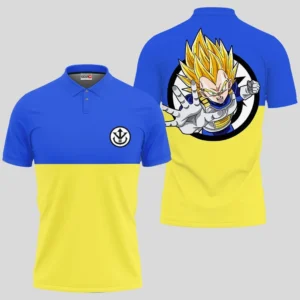 Dragon Ball Vegeta SSJ Polo Shirts Custom Anime