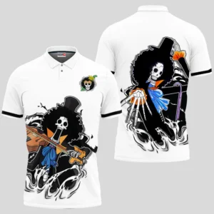 Brook Polo Shirt Costume Anime Merch