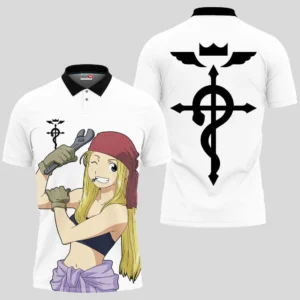 Winry Rockbell Polo Shirts Custom Fullmetal Alchemist Anime