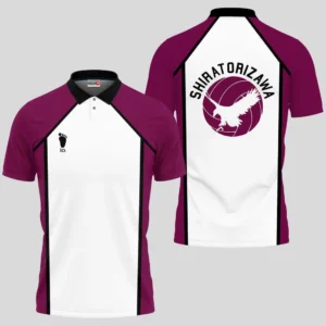 Shiratorizawa Uniform Costume Polo Shirts Custom Haikyuu Anime