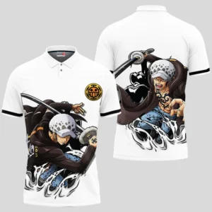 Trafalgar Law Polo Shirt Costume Anime Merch