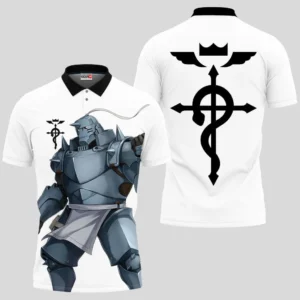 Alphonse Elric Polo Shirts Custom Fullmetal Alchemist Anime