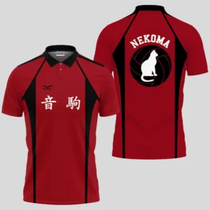 Nekoma Uniform Costume Polo Shirts Custom Haikyuu Anime