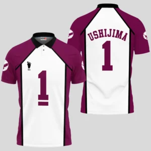 Wakatoshi Ushijima Polo Shirts Haikyuu Custom Anime
