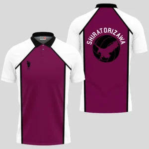 Shiratorizawa Uniform Costume Polo Shirts Custom Haikyuu Anime