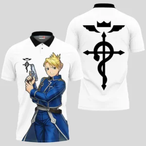 Riza Hawkeye Polo Shirts Custom Fullmetal Alchemist Anime