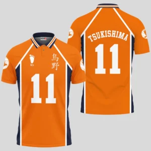 Kei Tsukishima Polo Shirts Haikyuu Custom Anime