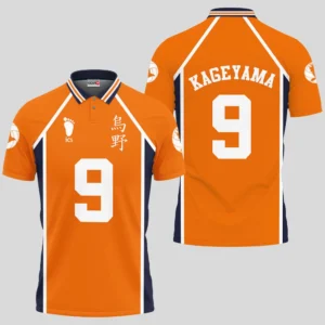 Tobio Kageyama Polo Shirts Haikyuu Custom Anime