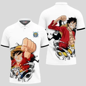 Luffy Polo Shirt Costume Anime Merch