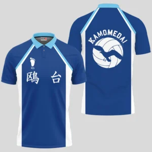 Kamomedai Uniform Costume Polo Shirts Custom Haikyuu Anime