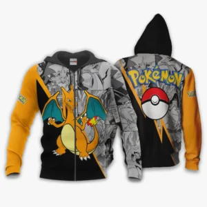 Pokemon Charizard Zip Hoodie Custom Anime Mix Manga