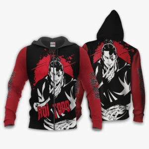 Aoi Todo Zip Hoodie Custom Anime Monochrome