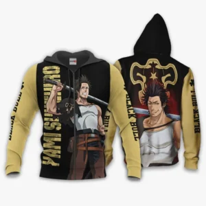 Black Bull Yami Sukehiro Zip Hoodie Black Clover Anime