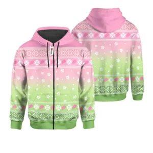 Kimetsu Mitsuri Kanroji Custom AnimeZip Hoodie