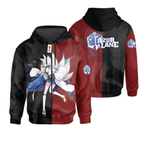 Azur Lane Kaga Custom Gaming Zip Hoodie