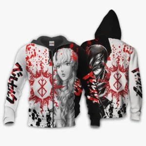 Griffith Zip Hoodie Berserk Custom Anime Perfect Gift Idea