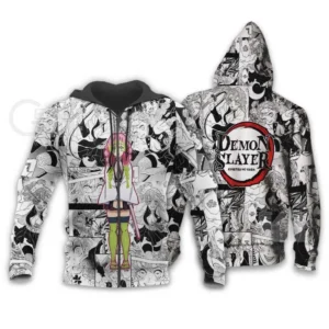 Mitsuri Kanroji Anime Mix Manga Zip Hoodie