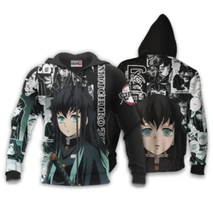 Muichiro Tokito Zip Hoodie Custom Anime