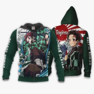 Tanjiro Kamado Zip Hoodie Anime