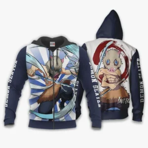 Inosuke Hashibira Zip Hoodie Anime