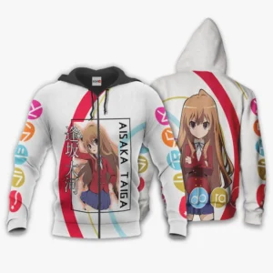 Aisaka Taiga Zip Hoodie Custom Toradora Anime