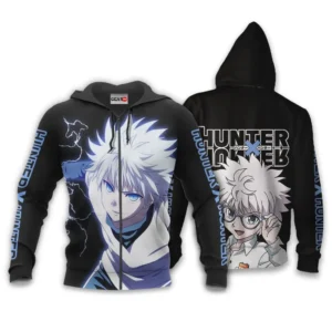 Killua Zoldyck Zip Hoodie Custom Anime