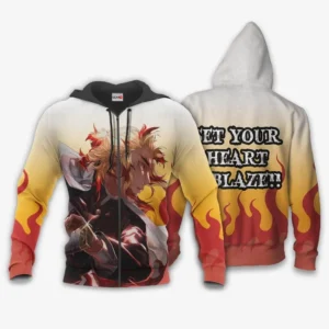 Kyojuro Rengoku Zip Hoodie Demon Slayer