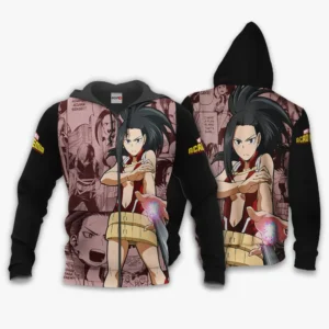 Momo Yaoyorozu Zip Hoodie Custom Anime